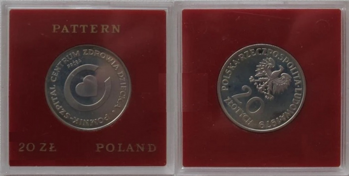 (1979) Монета Польша 1979 год 20 злотых &quot;Детский оздоровительный центр&quot;  Проба Никель  Футляр